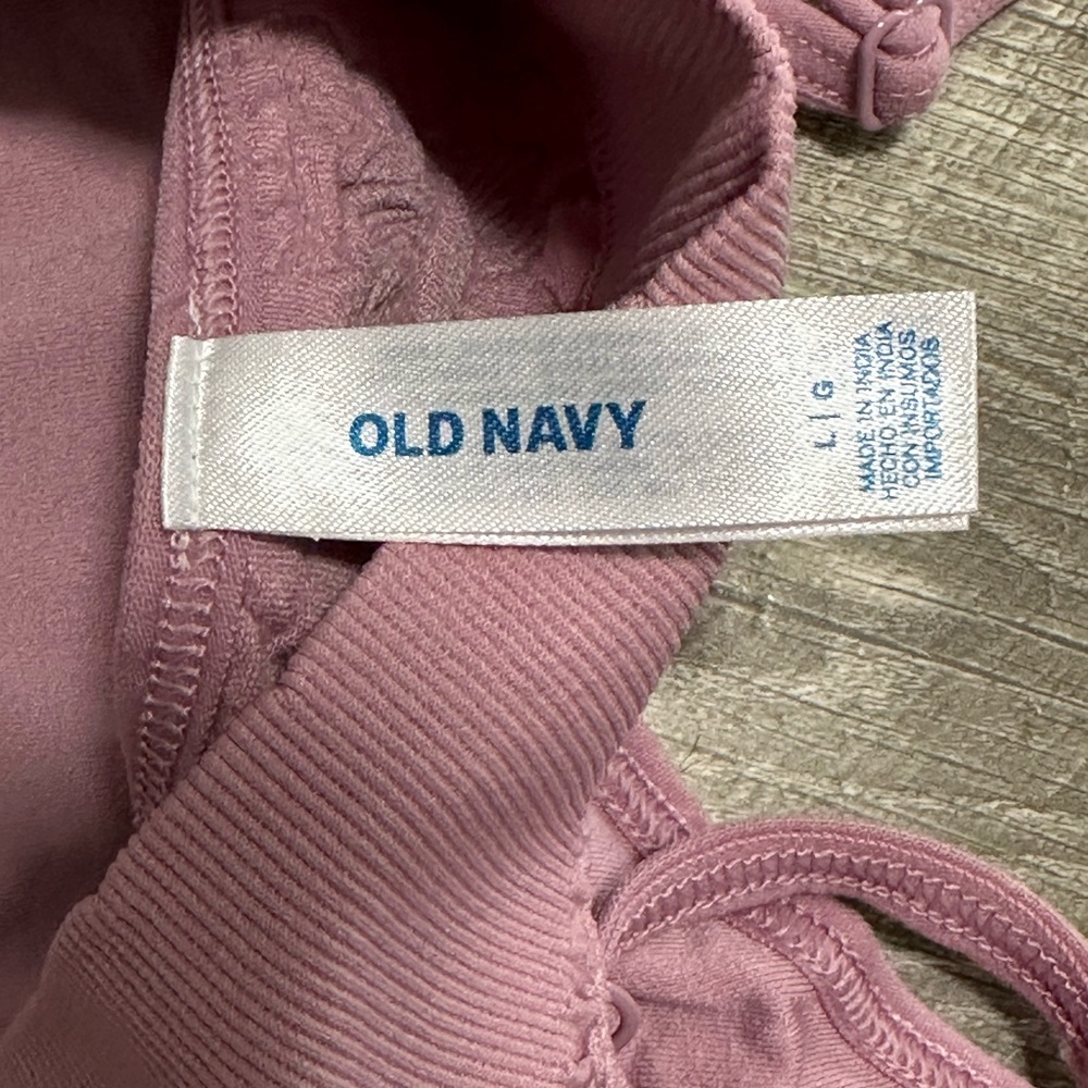 Old Navy Large Bra Bralette Textured Rose Adjustable Straps Wireless Comfortable - Picture 9 of 10